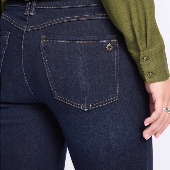 Democracy Ab Solutions Itty Bitty Boot Indigo Denim Jeans - Picture 6 of 7